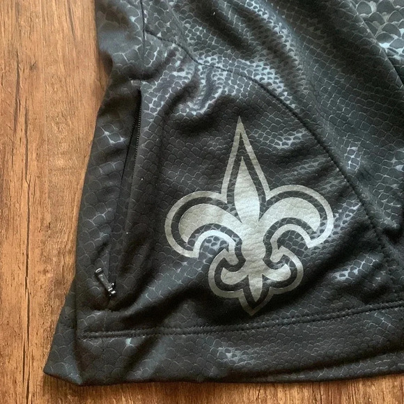 New Orleans Saints Pullover Zip Jacket NFL Logo - Picture 11 of 12